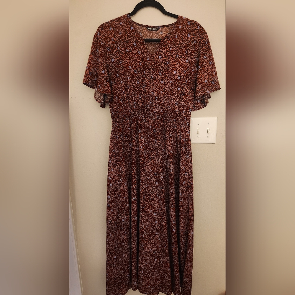 Maxi Dress with Flowers size XL